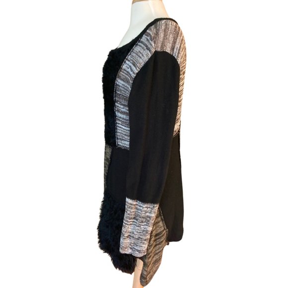 Style & Company Black & Brown Textured Sweater - Picture 2 of 3